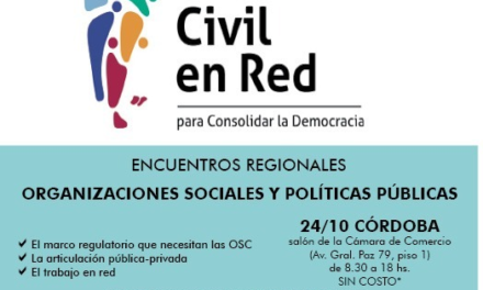 ¡Llega el Encuentro Regional en Córdoba! «Estado, Organizaciones sociales y Empresas: Articulaciones posibles»