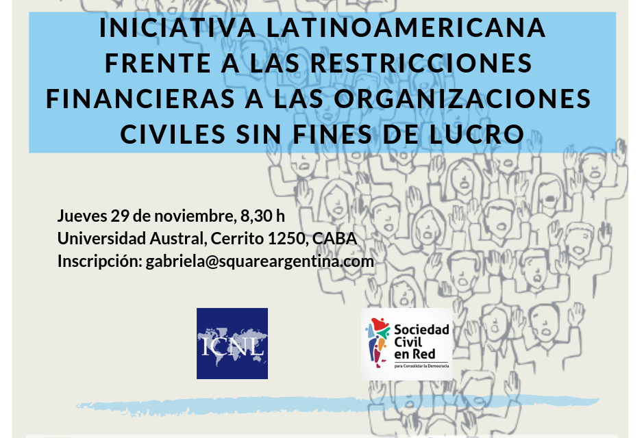 Lanzamiento del proyecto «Iniciativa Latinoamericana frente a las restricciones financieras a las organizaciones sin fines de lucro»