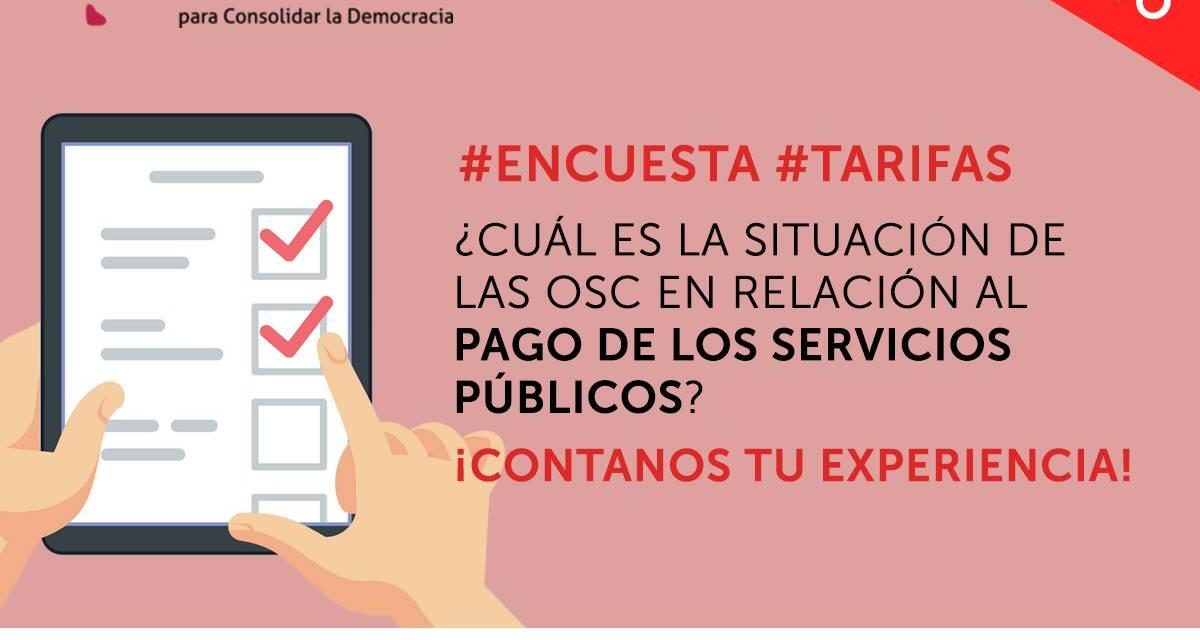 Participá de la encuesta: «La situación de las OSC en relación a los servicios públicos»