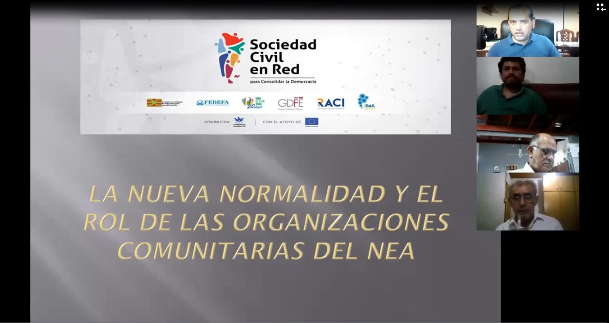 Las organizaciones del NEA reflexionan sobre su rol en «la nueva normalidad»